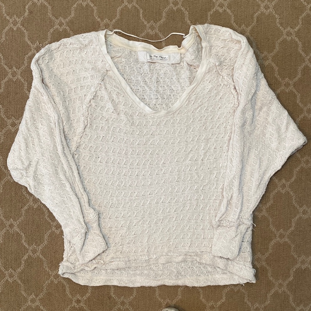 FREE PEOPLE CREAM SWEATER